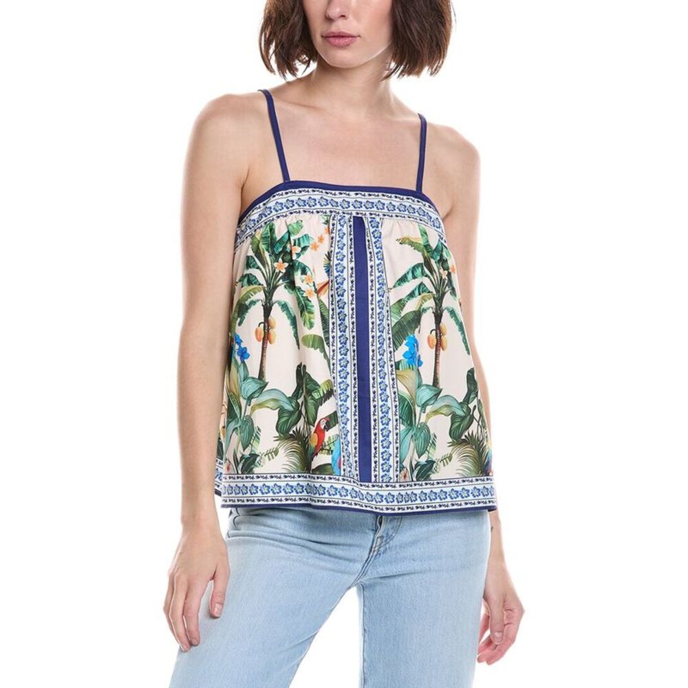 To My Lovers Womens Printed Top, Blue